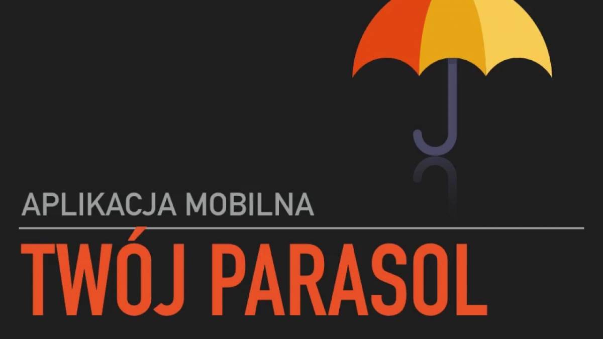 Aplikacja Twój parasol - baner