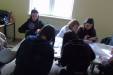 Zdjęcie 1 ze spotkania pracowników MOPSiWR w Centrum Kulturalno Społecznym w Laskówce Chorąskiej z obywatelami Ukrainy